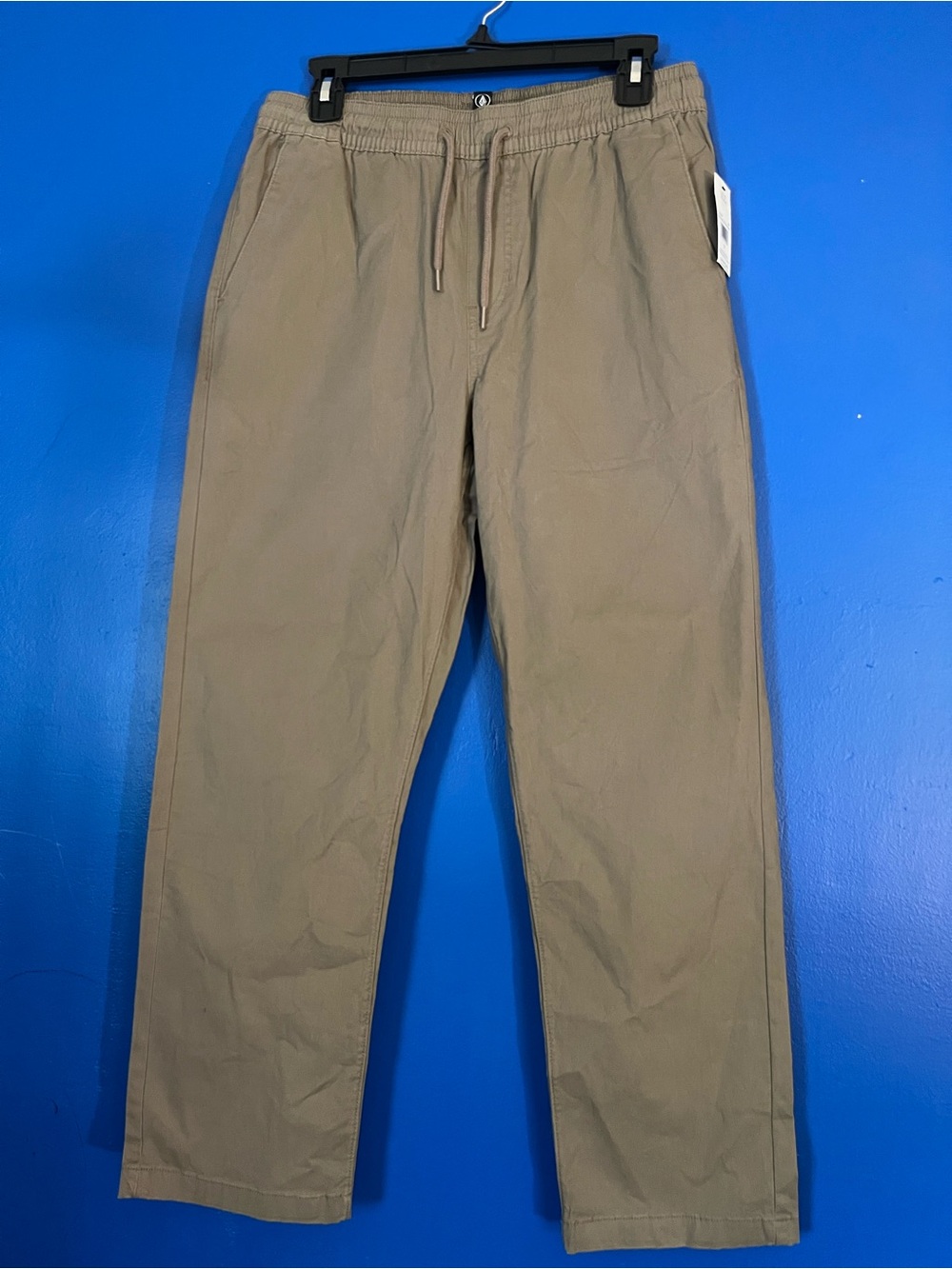 Volcom Men's Drawstring Chinos in Khaki